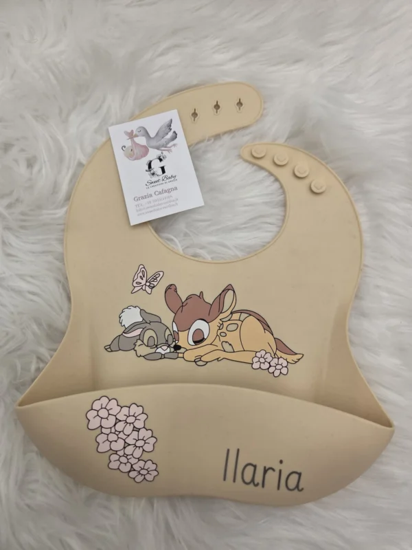 sbc-ilaria-set-23 Bavetta in Silicone Beige con Bambi