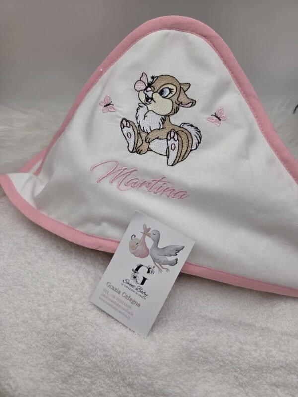 sbc-accappatoio-martina-thumper Accappatoio Neonato Coniglietta con Farfalle