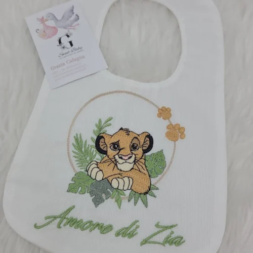 Bavetta Simba tra le Foglie "Amore di Zia" Verde