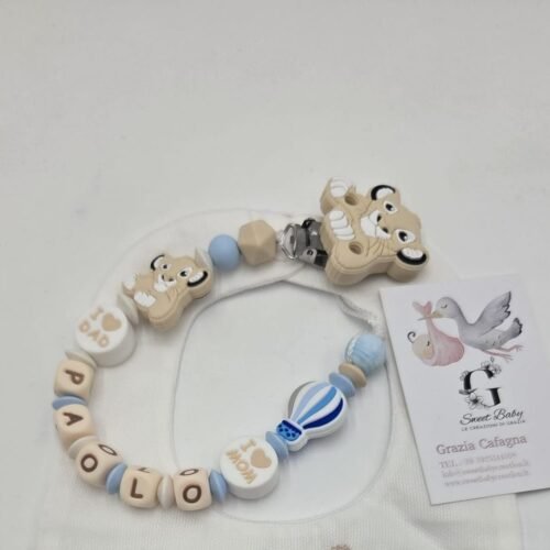 sbc-catenella-bambino-simba-paolo Catenella Portaciuccio Bambino Personalizzata