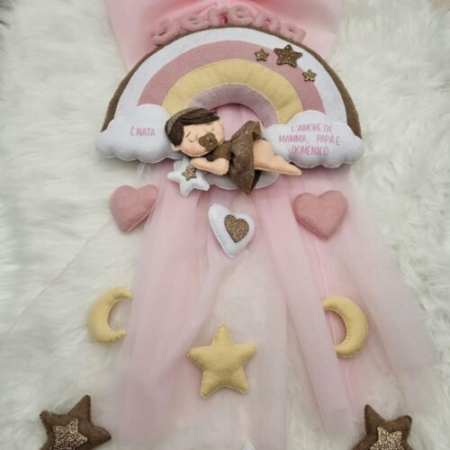sbc-fiocco-new-156 Fiocco Nascita Arcobaleno con Bimba e Stelle