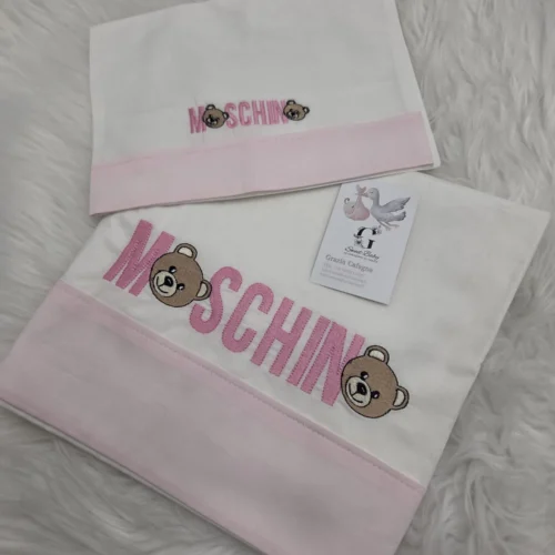 sbc-lenzuolo-120 Lenzuolo Orsetto Toy Rosa con Scritta
