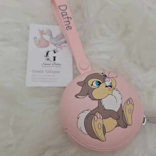 Portaciuccio Coniglietta Bambi Rosa