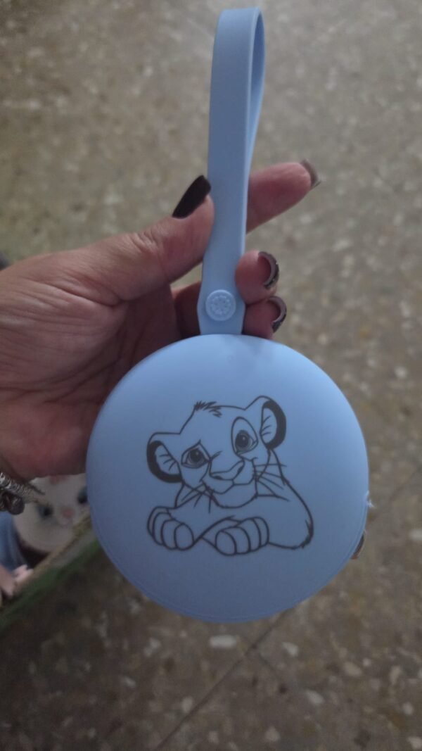 sbc-portaciuccio-tondo-immagine Portaciuccio in Silicone Personalizzato