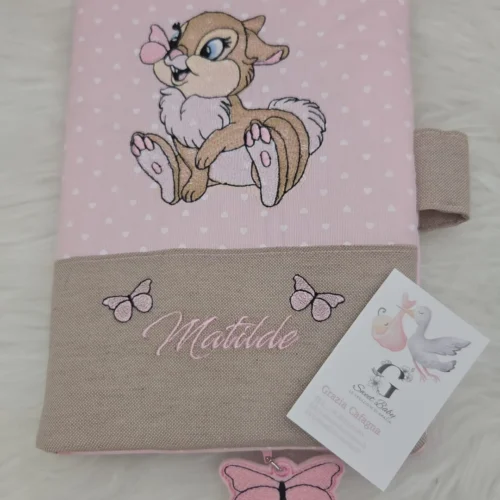 Porta Pannolini Coniglietta Bambi Rosa