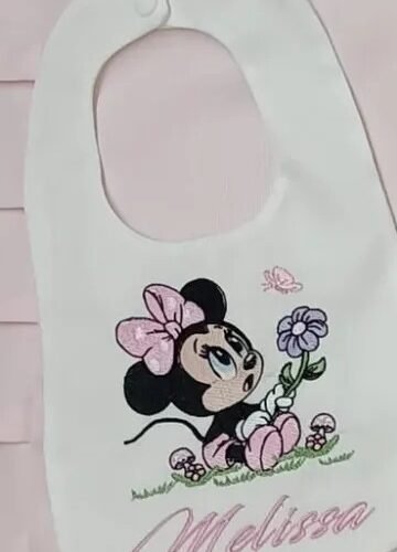 Bavetta Minnie con Fiore e Farfalla, Nome Rosa