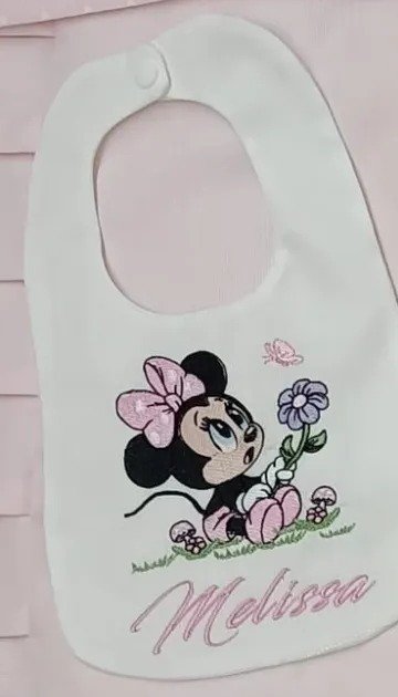 Bavetta Minnie con Fiore e Farfalla, Nome Rosa