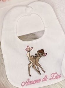 Bavetta Bambi con Farfalla "Amore di Zia"