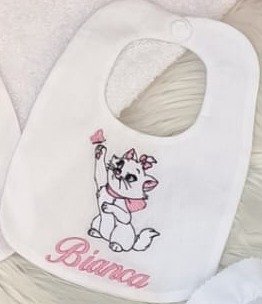 Bavetta Marie con Farfalla e Nome Rosa