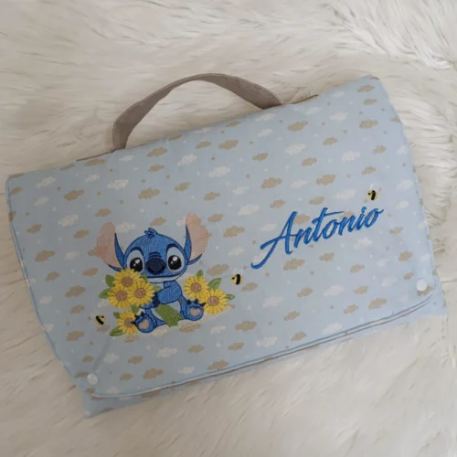 Fasciatoio Portatile Stitch con Girasoli