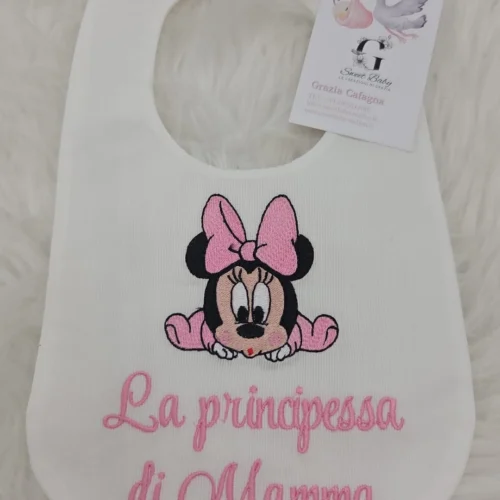 Bavetta Minnie Musetto "La Principessa di Mamma" Rosa