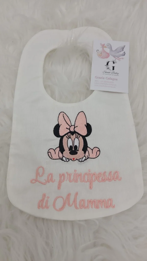 sbc-r7-a08 Bavetta Minnie Musetto "La Principessa di Mamma" Rosa Cipria