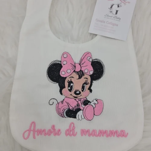 Bavetta Minnie Cucciola "Amore di Mamma" Rosa
