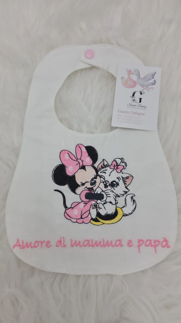 Bavetta Minnie e Marie "Amore di Mamma e Papà"