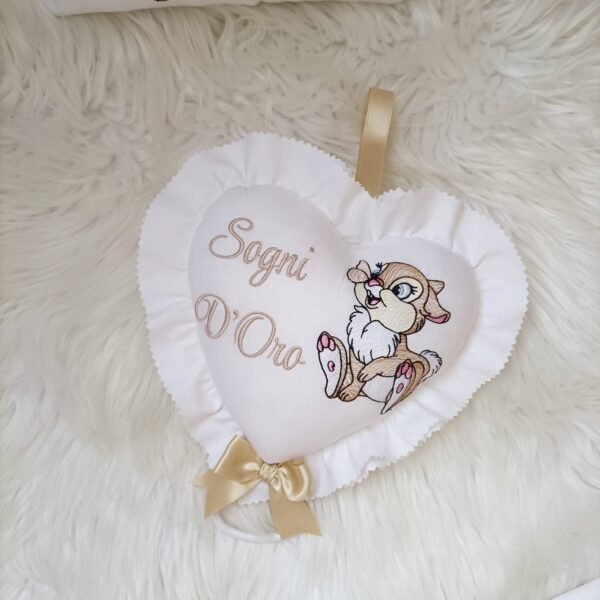 Carillon Cuore Sogni d'Oro Miss Tamburina Beige